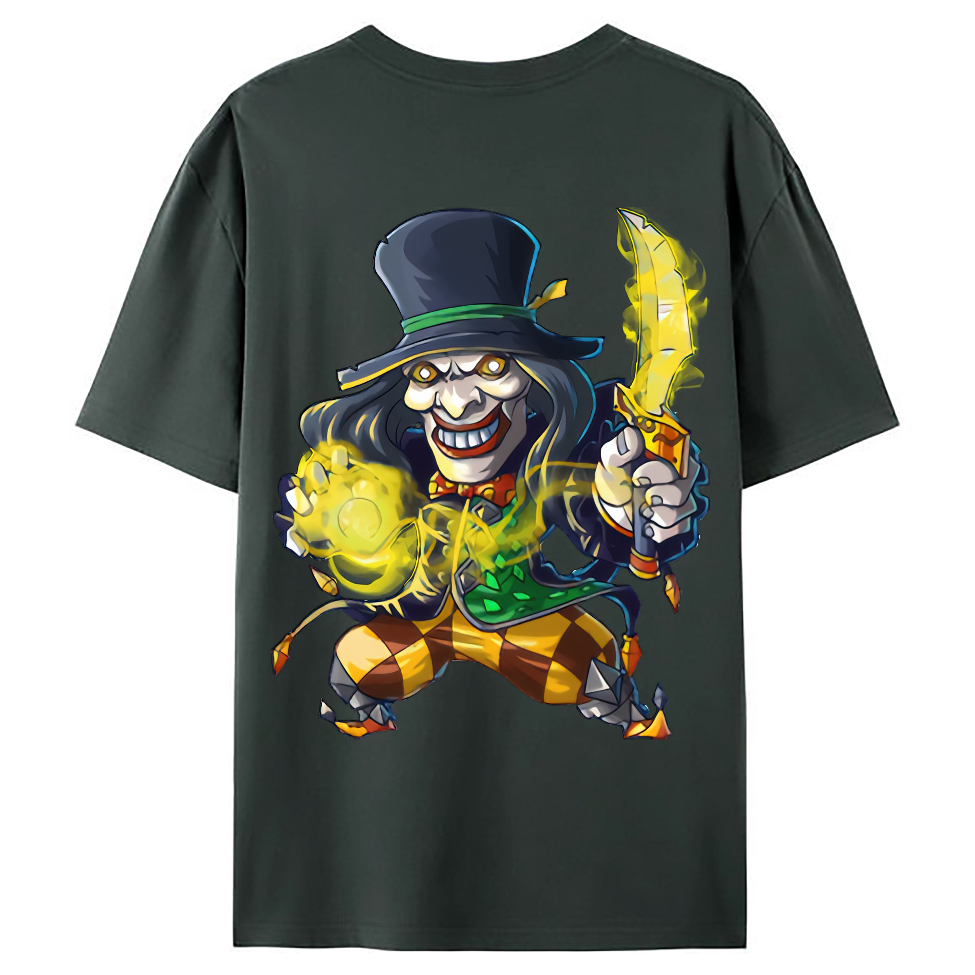 （画像用） リーグ・オブ・レジェンド League of Legends LOL 綿100％ メンズ半袖Tシャツ（バックプリント） 通気性